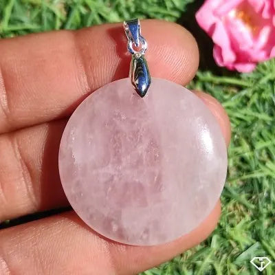 Pendentif Quartz Rose